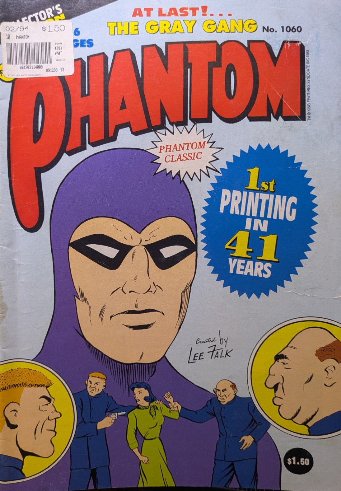 FREW - Phantom Comics #1060: The Gray Gang (Minor Crease on Cover)