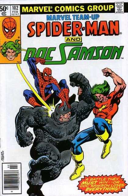 Marvel Team-Up #102 Spider-Man and Doc Samson