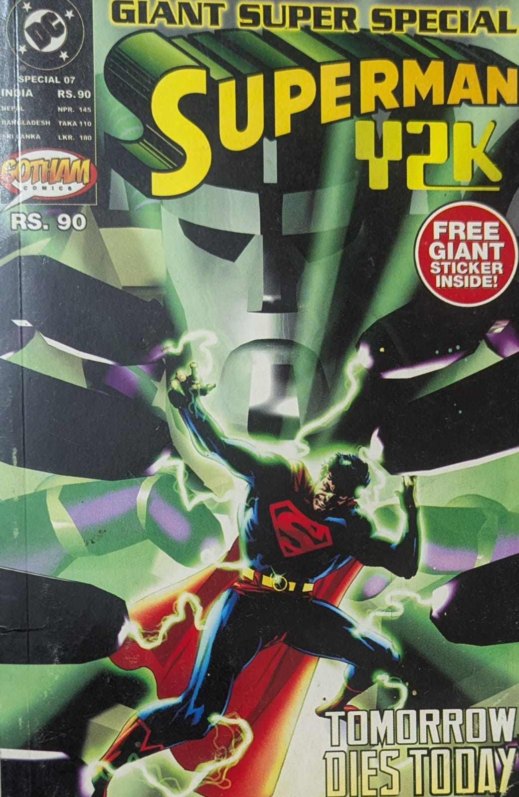 Gotham - Superman #7 - Y2K- GSS (With Sticker)