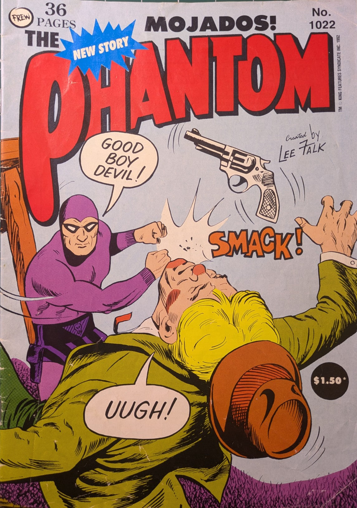 THE PHANTOM - FREW #1022 : Mojados (Crease on Cover)