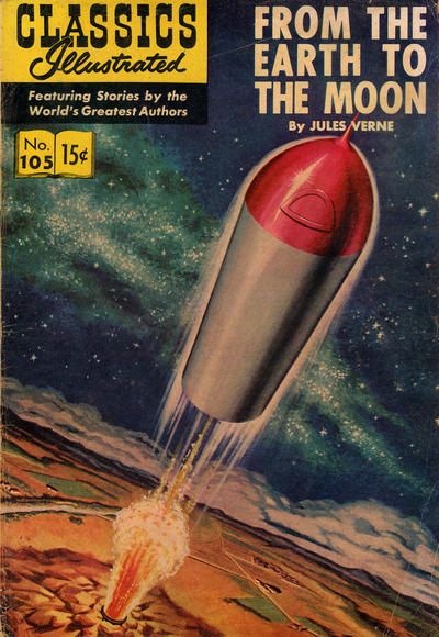 Classics Illustrated #105 From the Earth to the Moon (Fine)