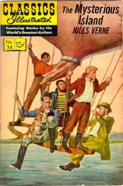 Classics Illustrated #34 - The Mysterious Island (Fine)