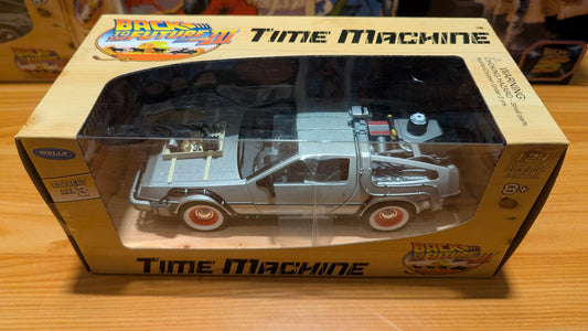 DeLorean Time Machine - Back To The Future Diecast 1:24 scale model car by Welly