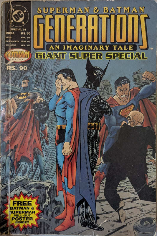 Gotham Superman & Batman : Generations - An Imaginary Tale - G S S (With Poster) (Spine Damage)