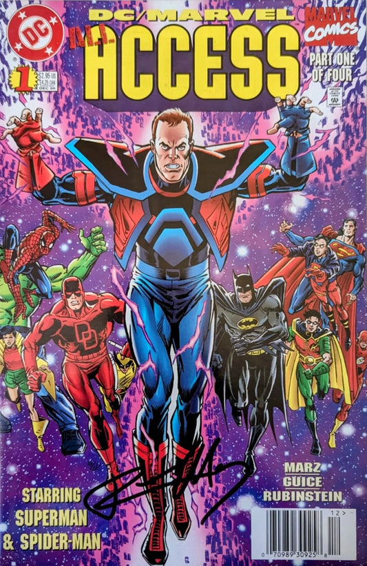 DC/MARVEL COMICS - ALL ACCESS#1 SIGNED BY RON MARZ NO COA