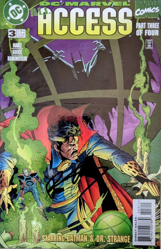 DC/MARVEL COMICS - ALL ACCESS#3 SIGNED BY RON MARZ NO COA