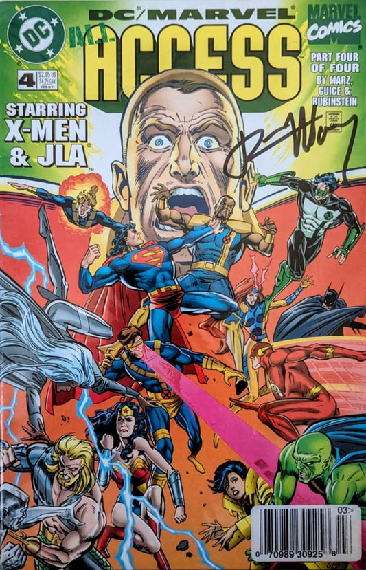 DC/MARVEL COMICS - ALL ACCESS#4 SIGNED BY RON MARZ NO COA