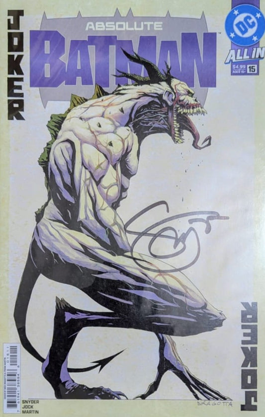 DC ALL IN  - ABSOLUTE BATMAN #15 SIGNED BY SCOTT SNYDER WITH COA